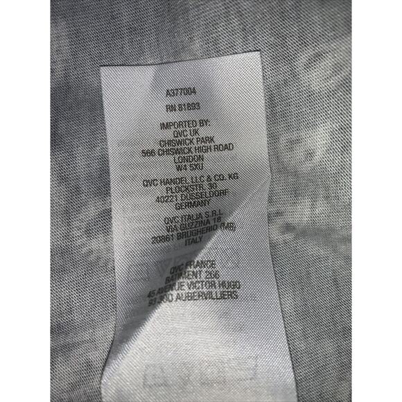 LOGO by Lori Goldstein XS Printed T-Shirt Dress Cotton Modal Blend Weekend - Picture 10 of 11